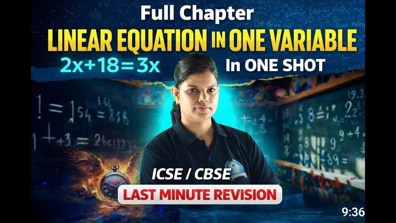 Linear Equation In One Variable