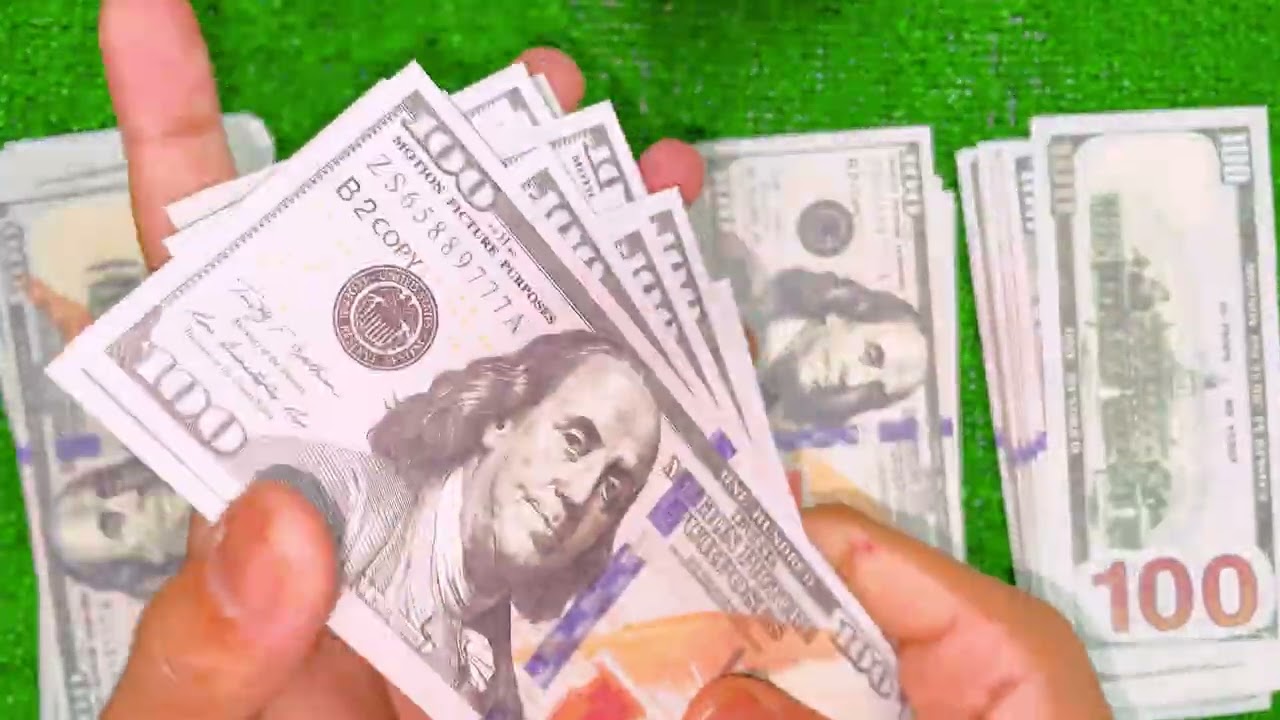 💰 Counting $10,000 in Cash ASMR  Real Paper Money Sound