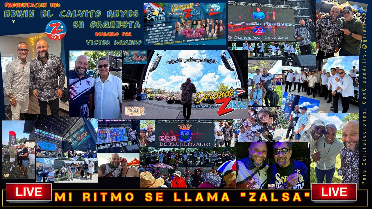 EDWIN EL CALVITO REYES canta: MI RITMO SE LLAMA ZALSA en EL DIA NACIONAL DE LA ZALSA