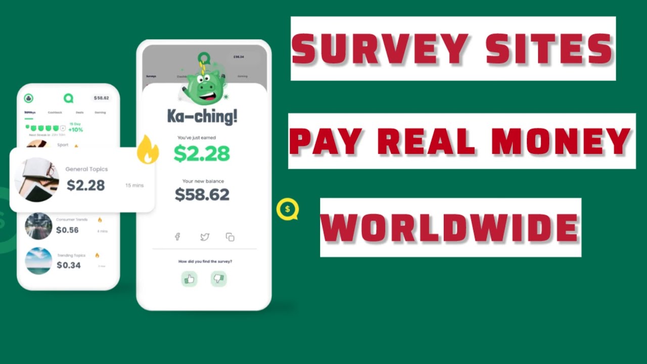 12 LEGIT SURVEY SITES that pay you real money (PayPal, Transfer) 