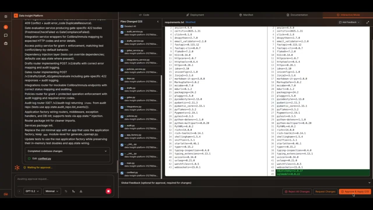 Data Product Publishing app combined in Kavia