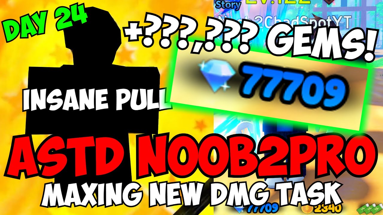 [Day 24] Insane STARDUST LUCK & Maxing New DMG Task! | ASTD Noob To Pro