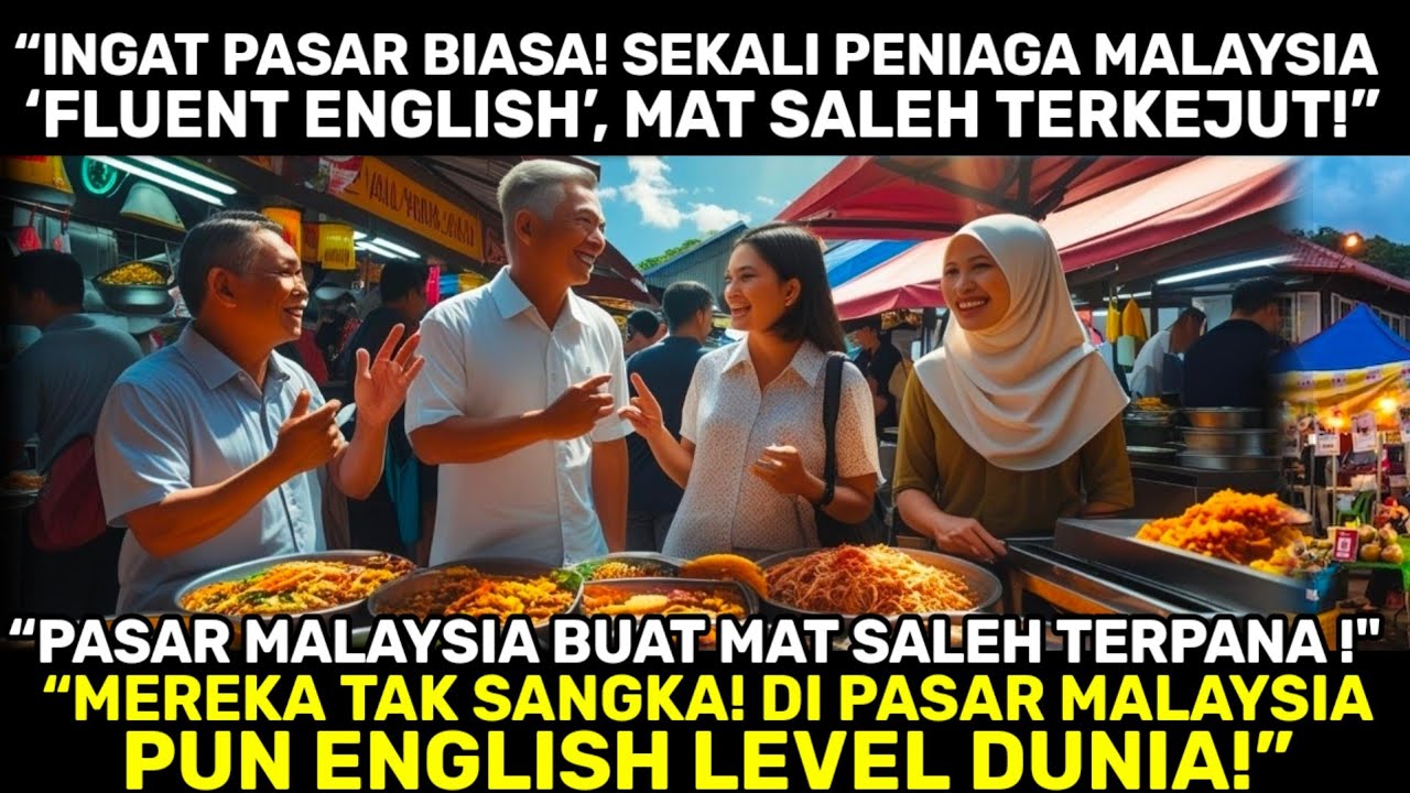 “MAT SALEH TERDIAM… PENIAGA PASAR MALAYSIA CAKAP ENGLISH MACAM ORANG LONDON!” 😱🇲🇾