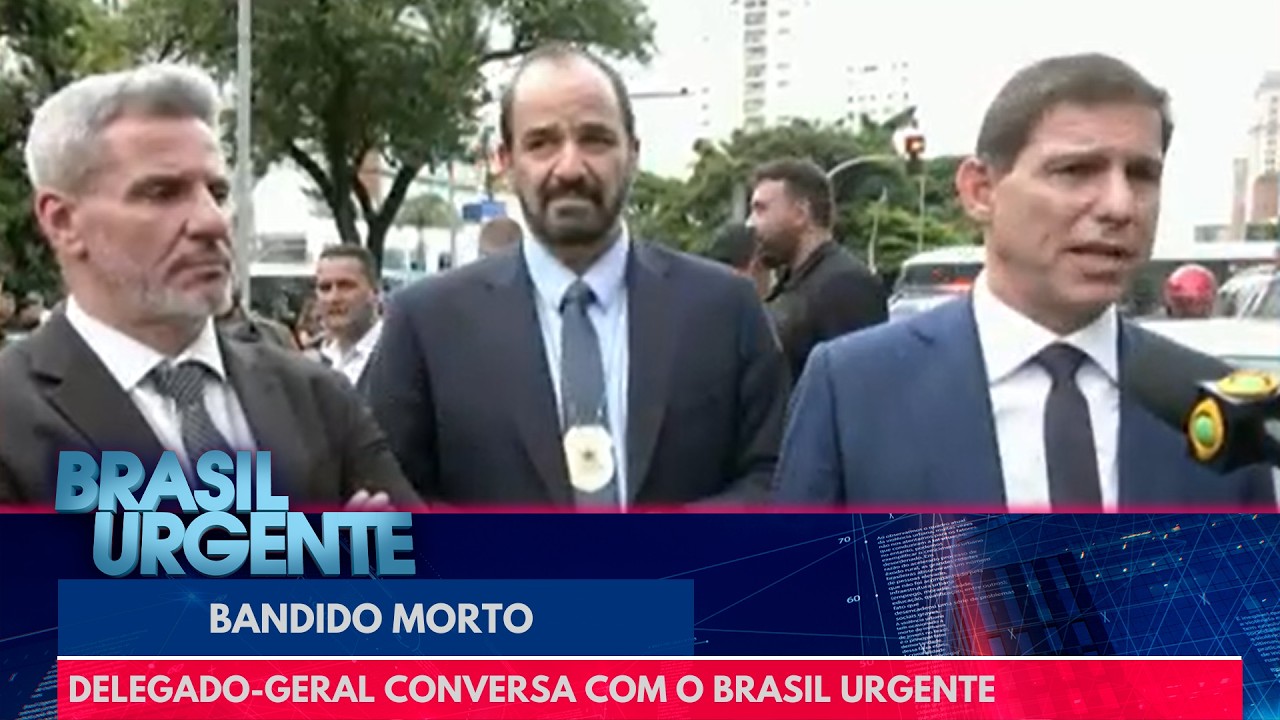 Delegado-geral da Polícia Civil fala com o Brasil Urgente | Brasil Urgente
