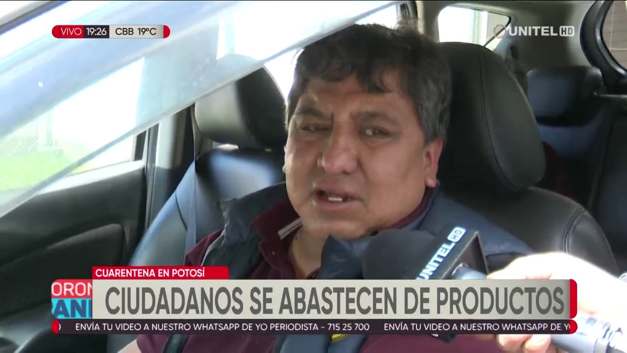 Pobladores en Potosí se abastecieron de productos luego de anuncio de cuarentena
