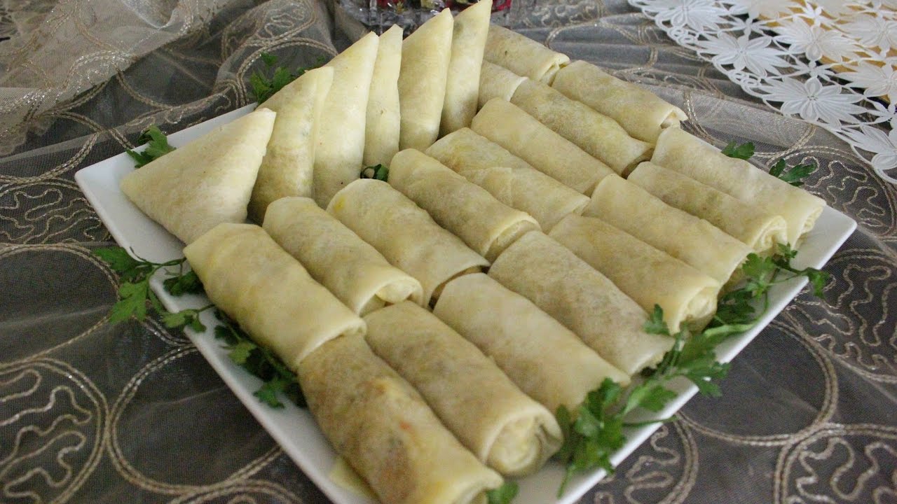 تحضيرات رمضان بريوات وسيكارمالحين بحشوة لذيذة جدا وطريقة تخزينها في المجمد