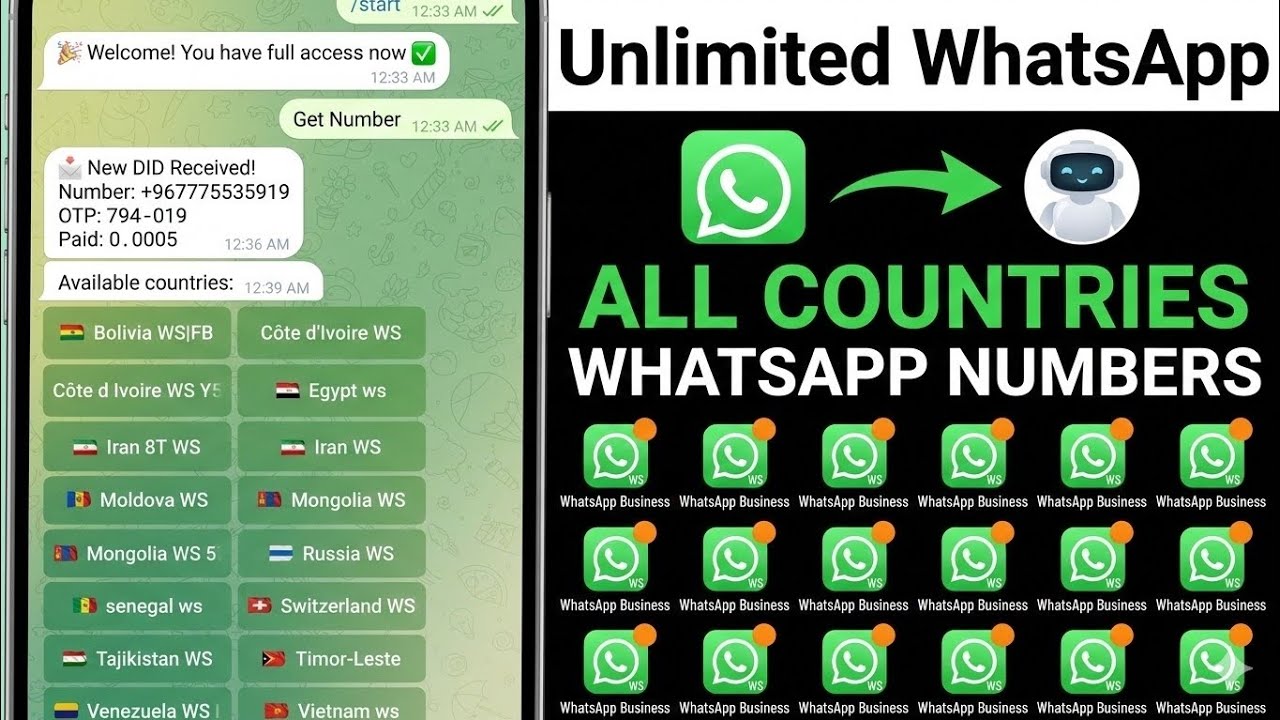 How to Get All Countries WhatsApp Numbers Free 2026 Latest Method | Virtual Numbers For Whatsapp 