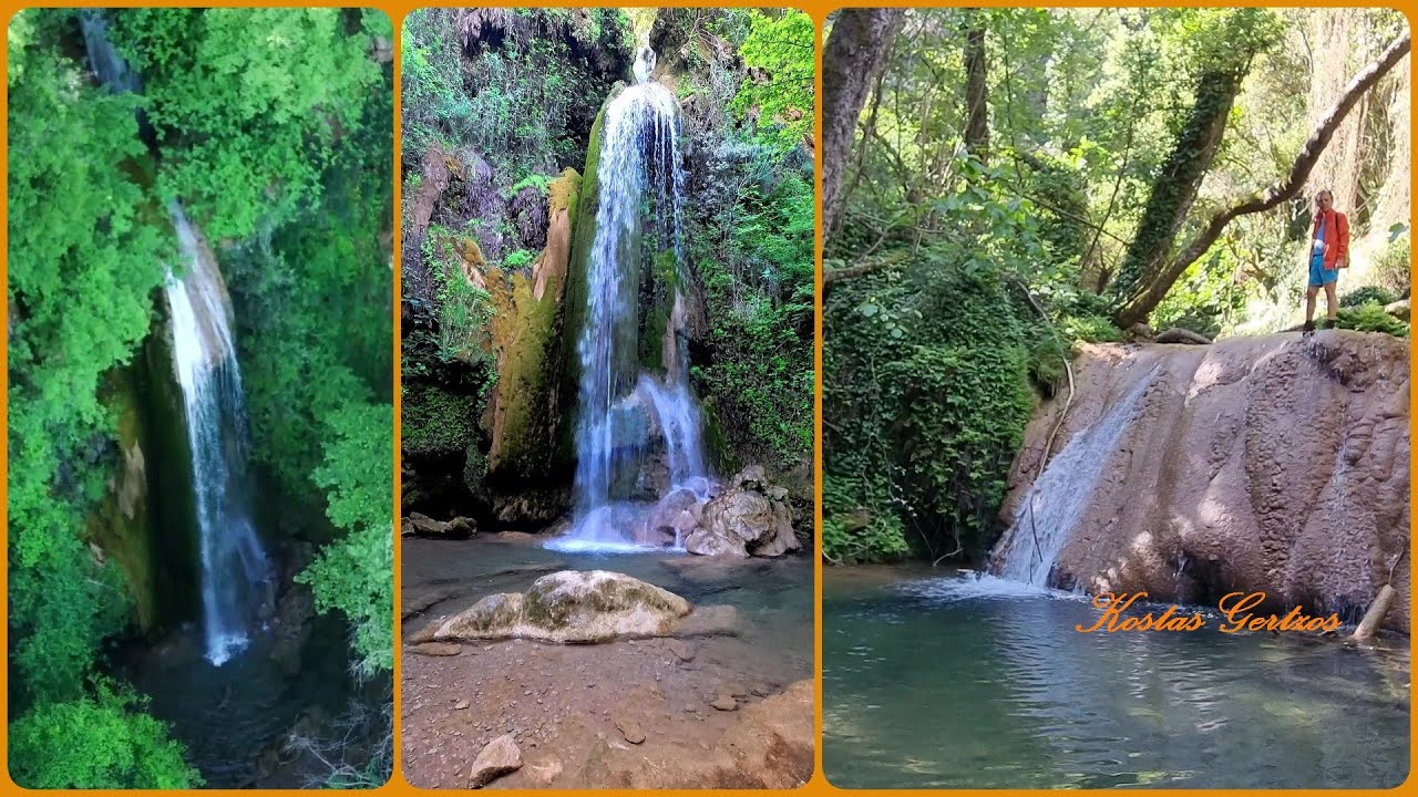 ΚΑΤΑΡΡΑΚΤΗΣ ΒΡΟΝΤΟΥ, ΑΡΚΑΔΙΑ (DRONE). VRONTOS WATERFALLS, ARCADIA, GREECE.
