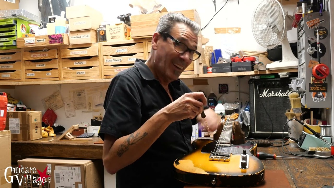 Fender Telecaster 1968 sur l'établi de Laurent - Guitare Village