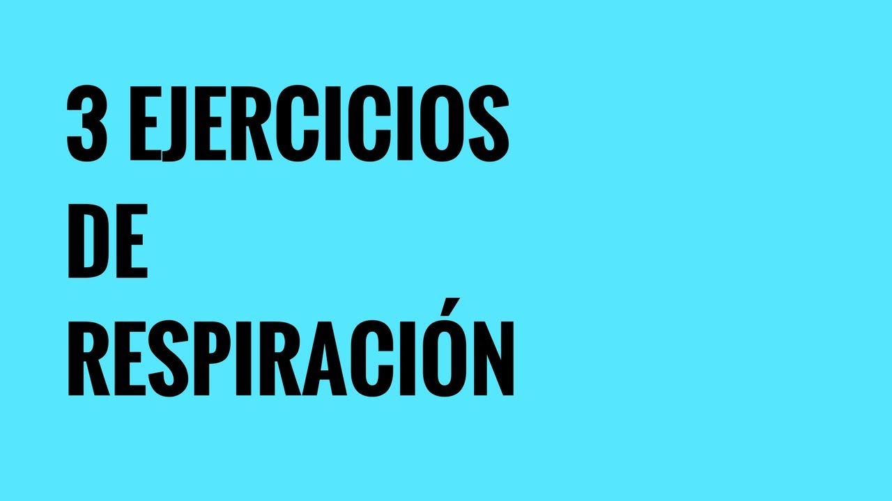 3 ejercicios de respiración para el control del diafragma