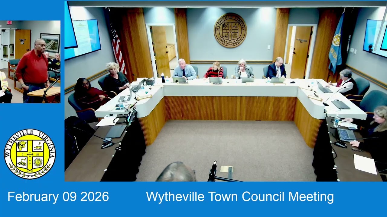 Wytheville Town Council - February 9, 2026