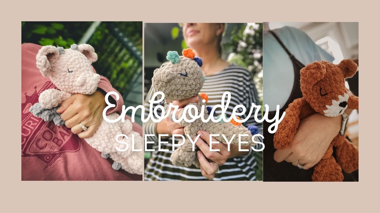 Embroidery Sleepy Eye Tutorial
