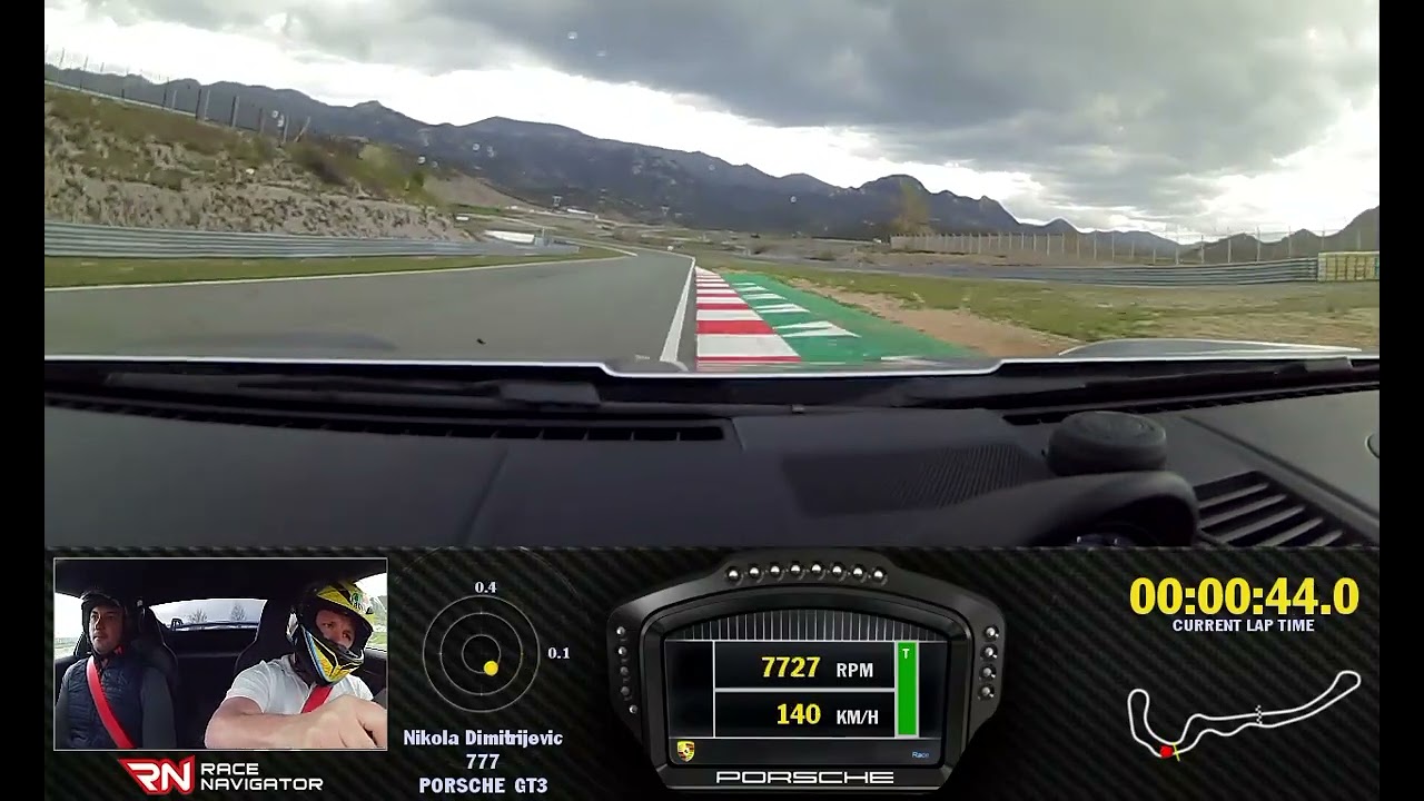 RN #1 Onboard video Autodromo Grobnik, PORSCHE  GT3, 01:34.485