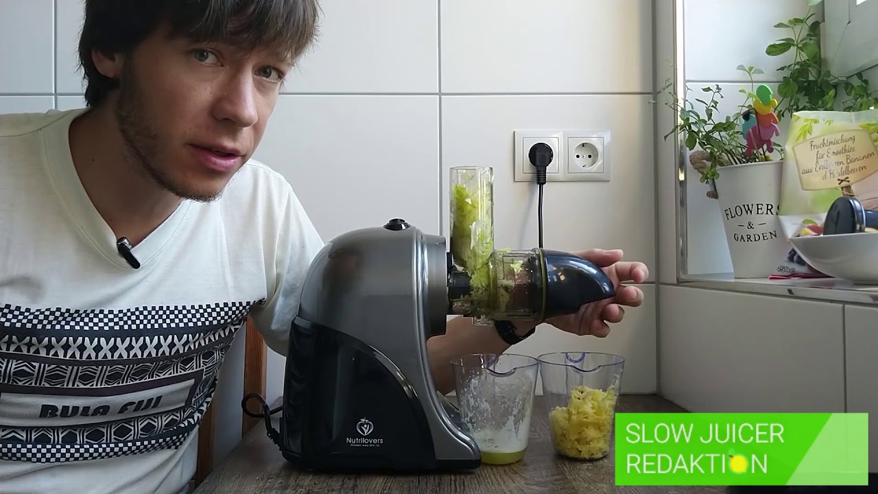 Slow Juicer Test: Nutrilovers Green Press und GEFRORENES