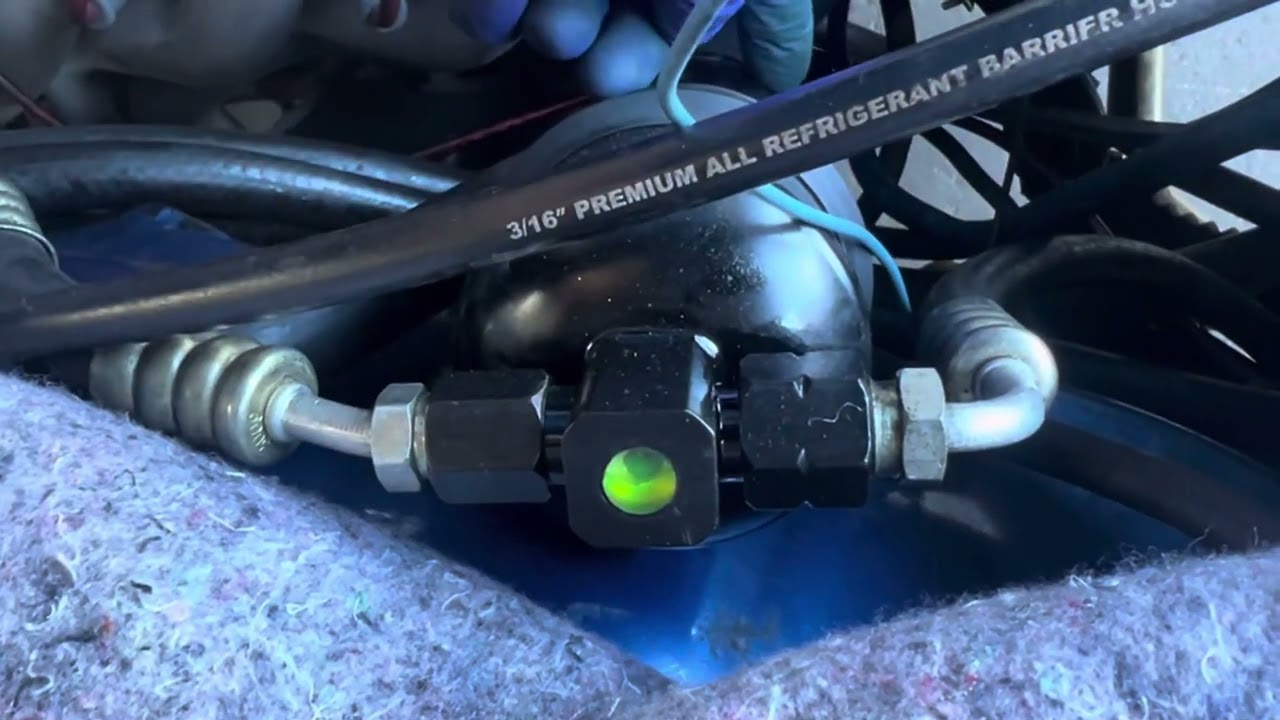 Refrigerant oil outgassing. Stopping the vacuum from decreasing..