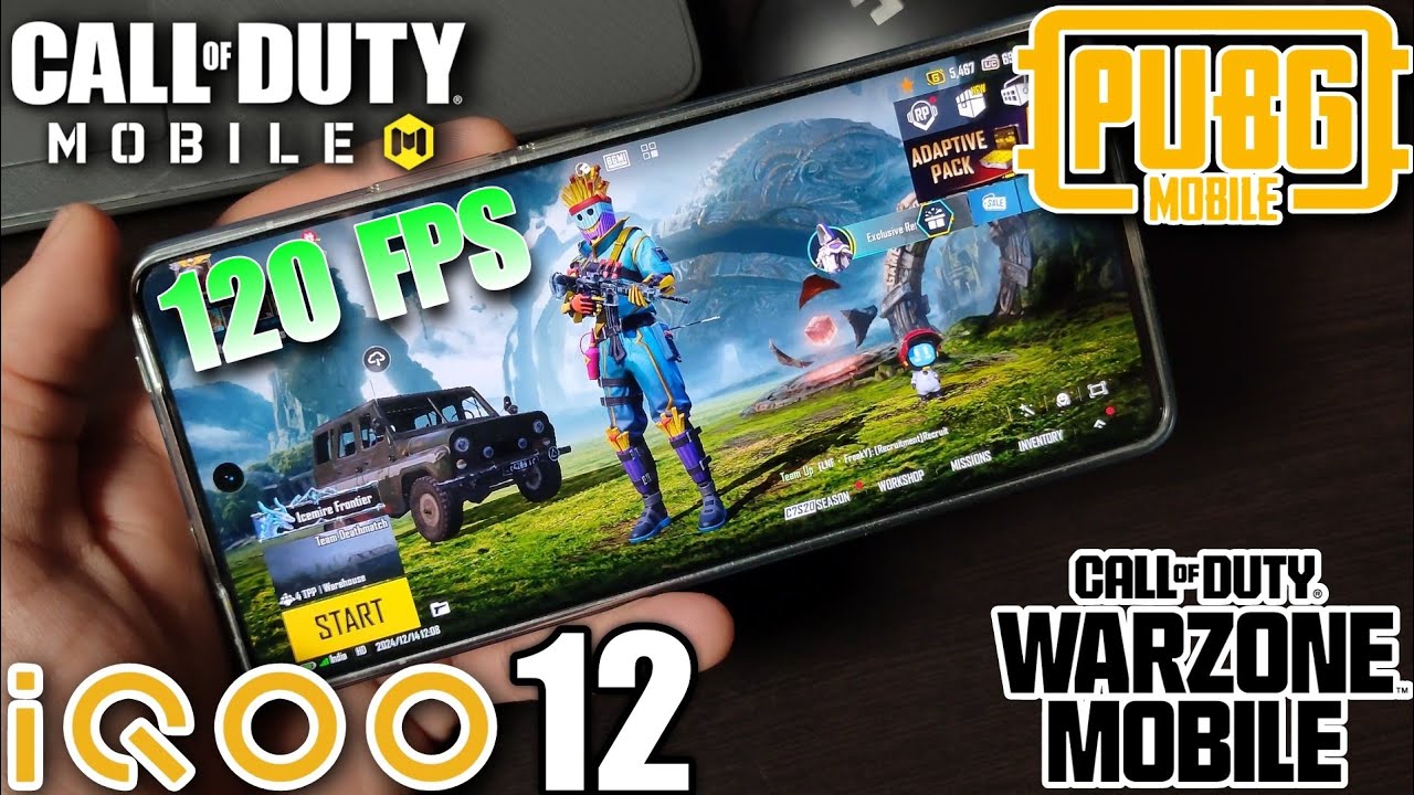 iQoo 12 Gaming Test !! 120FPS !! PUBG, COD Mobile &  Warzone!?