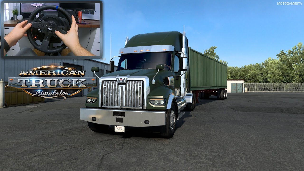 American Truck Simulator 1.40 - Western Star 49X Customization and Gameplay | Thrustmaster T300RS