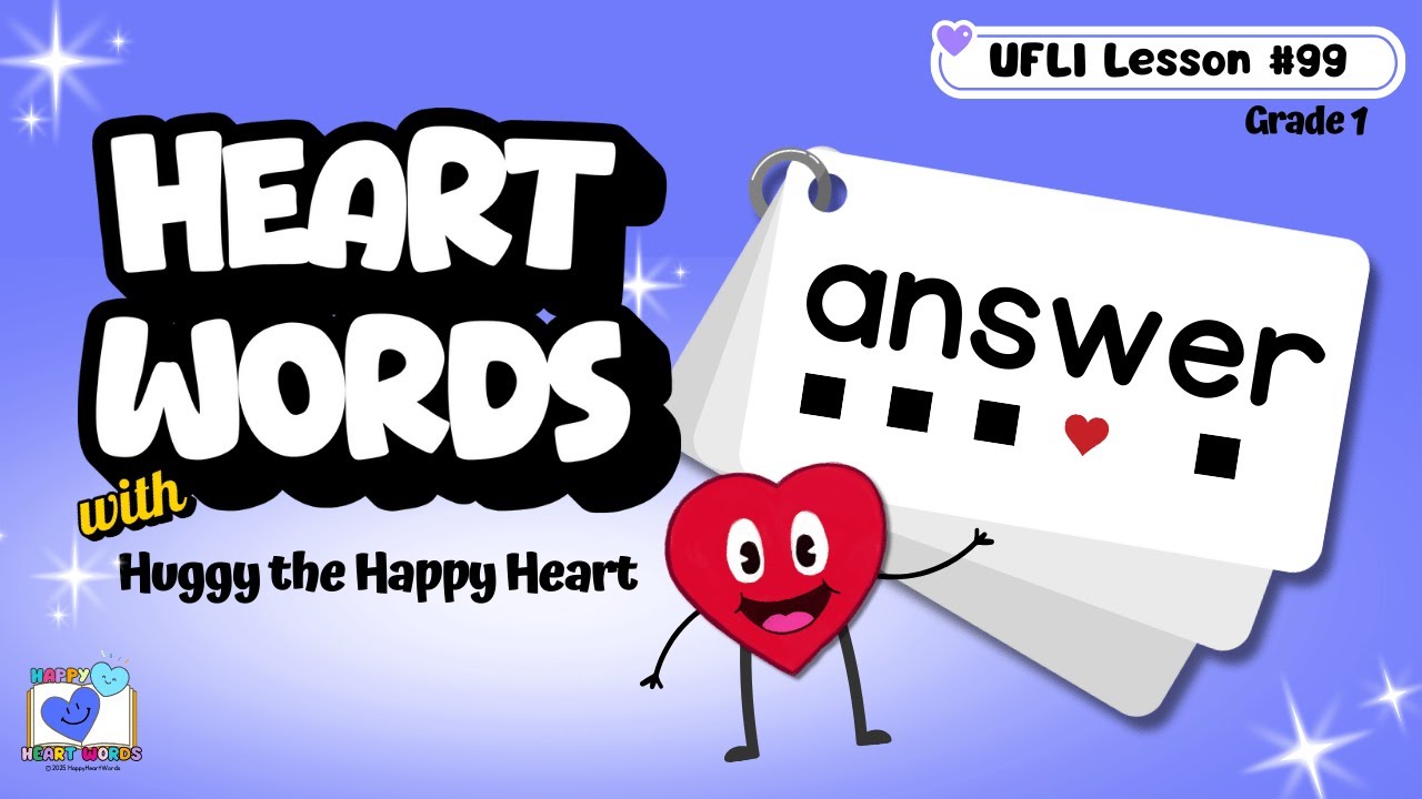 Teaching Sight Word ANSWER | UFLI Lesson 99 Irregular Heart Word | Learn Gr 1 Gr 2 Sight words