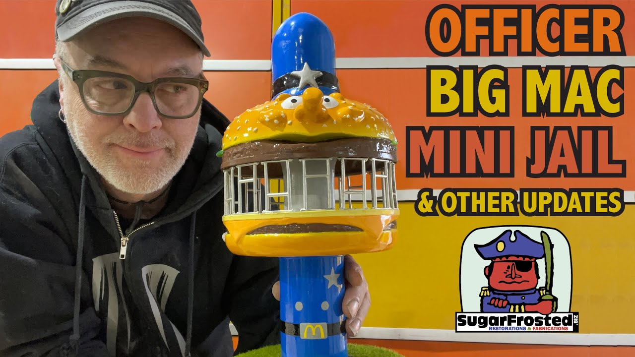 Officer Big Mac jail miniature & project updates for May '24