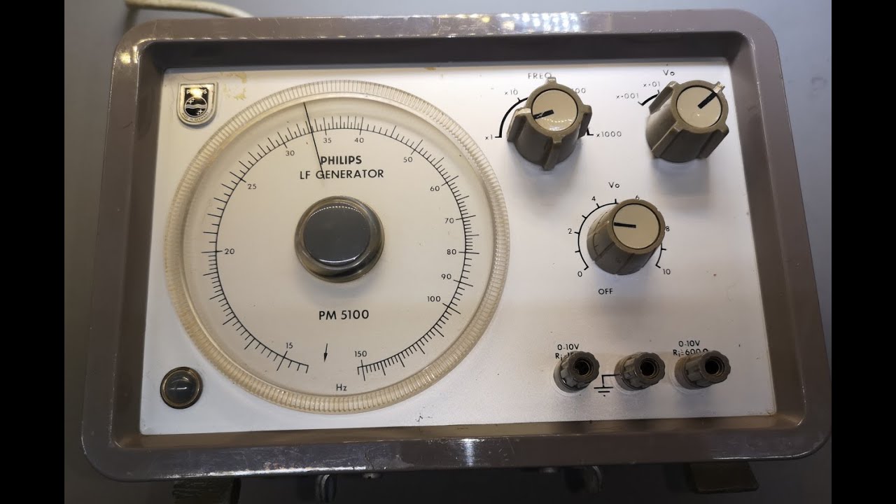 Philips PM5100 LF Generator Sine Oscillator 1964 test teardown restoration