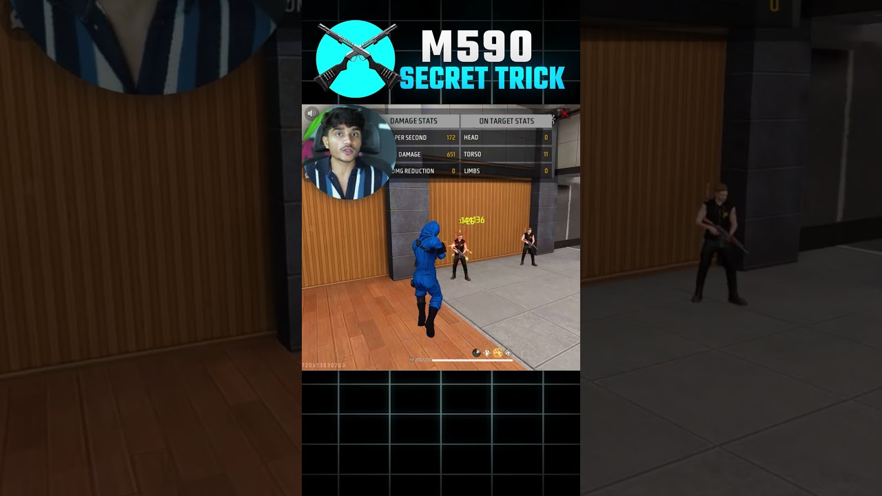 M590 Secret Headshot Trick 🔥 99.99% Players को नहीं पता 🙅&zwj;♂️ Free Fire #shorts || FireEyes Gaming