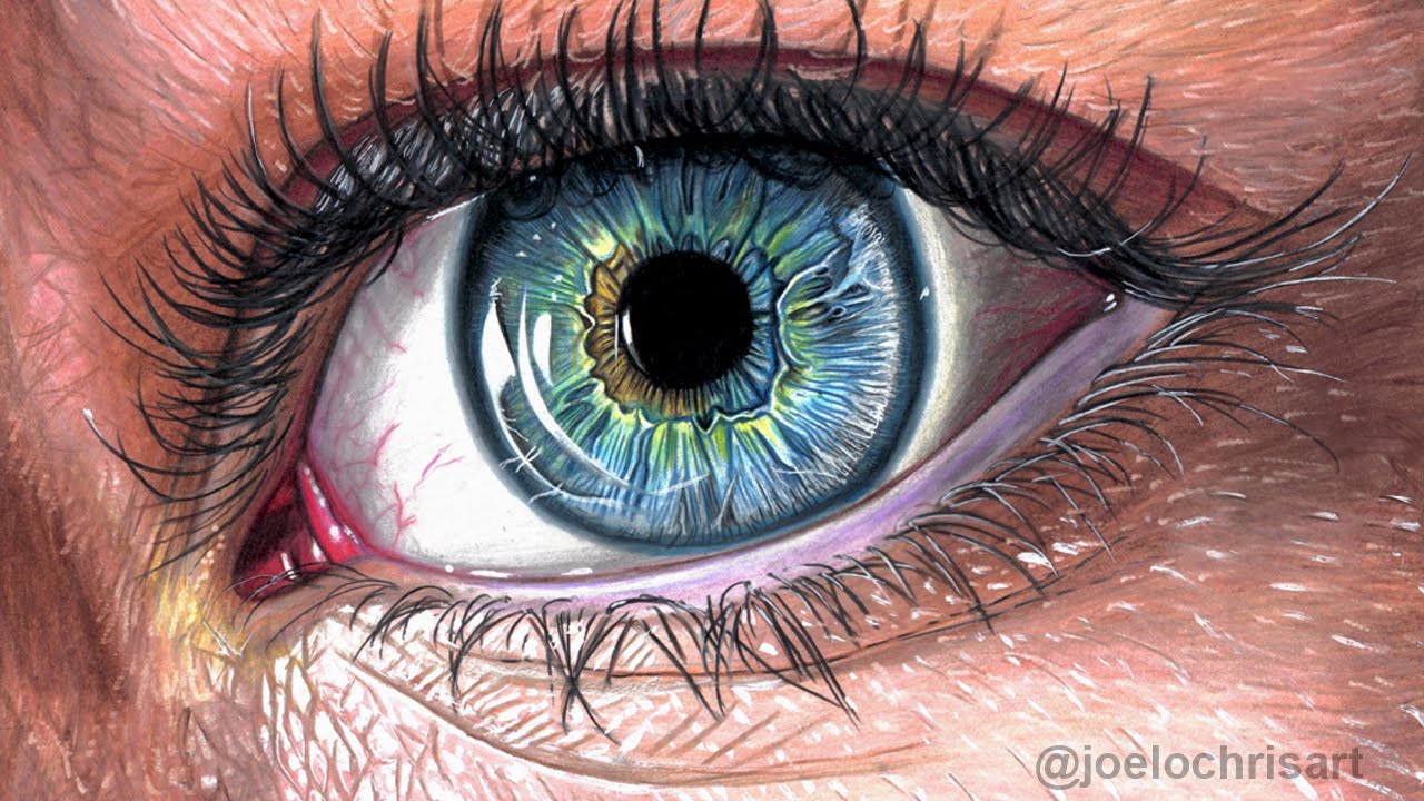 How To Draw a Realistic Eye with Colored Pencils