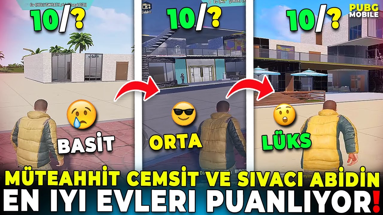 M&Uuml;TEAHHİT CEMŞİT VE SIVACI ABİDİN EN İYİ EVLERİ PUANLIYOR! | PUBG MOBILE @PUBGMOBILET&uuml;rkiye