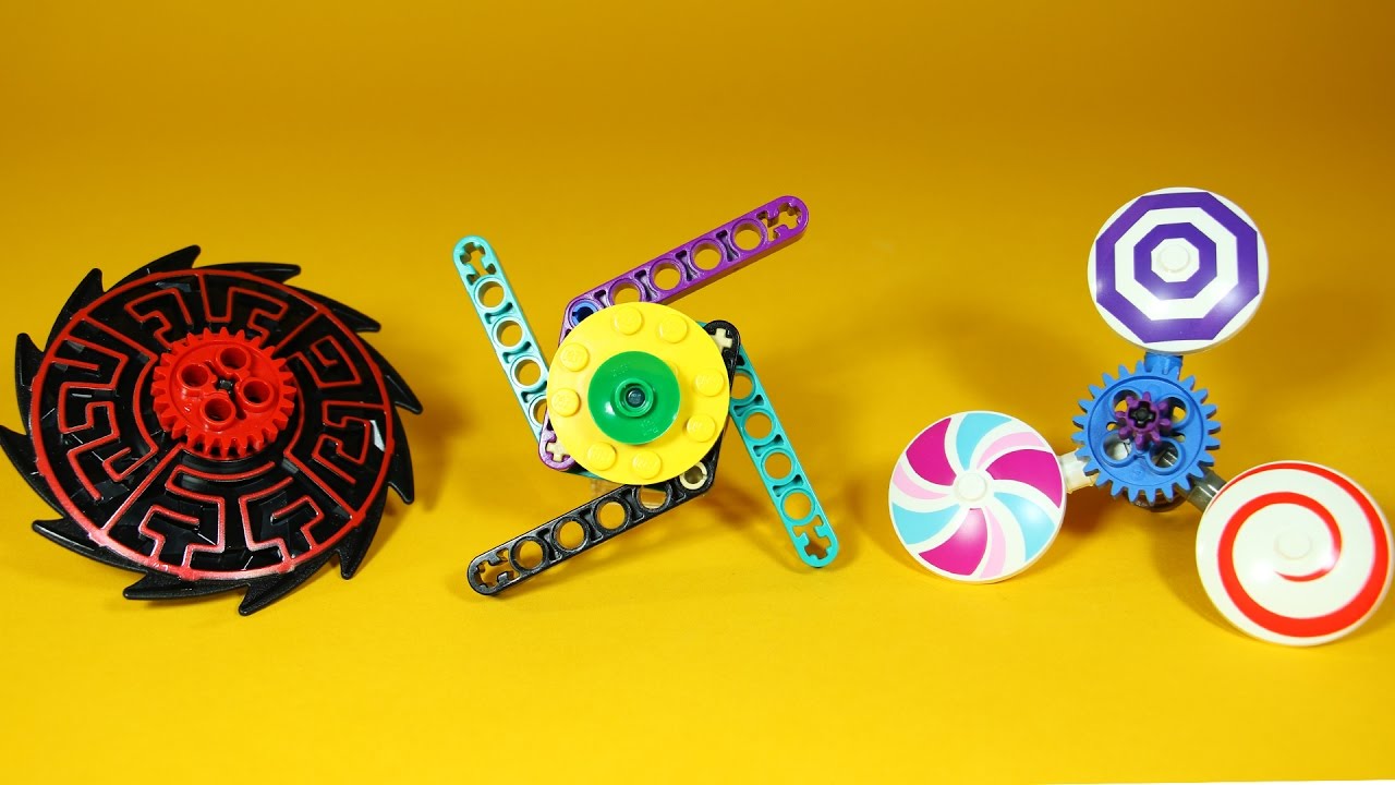 How to Build 4 LEGO Fidget Spinners | DIY Fidget Spinner
