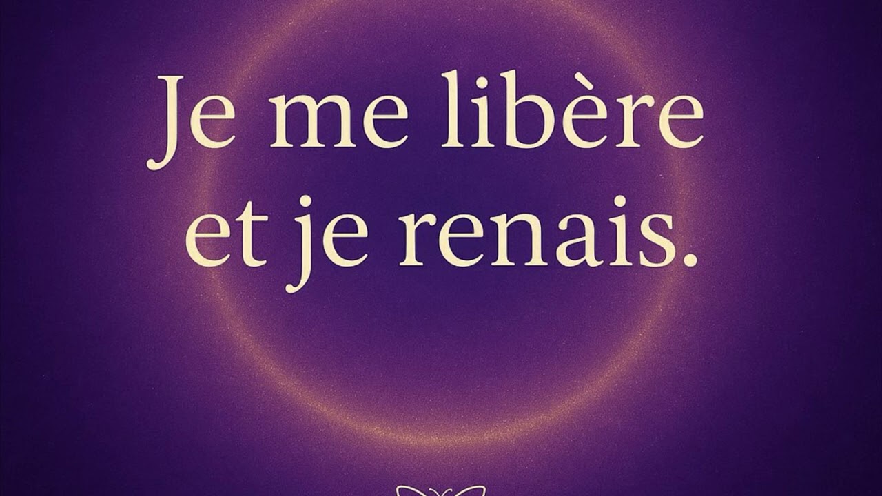 🦋Je me libère et je renais.🦋.  Mantra Transformation.🌟