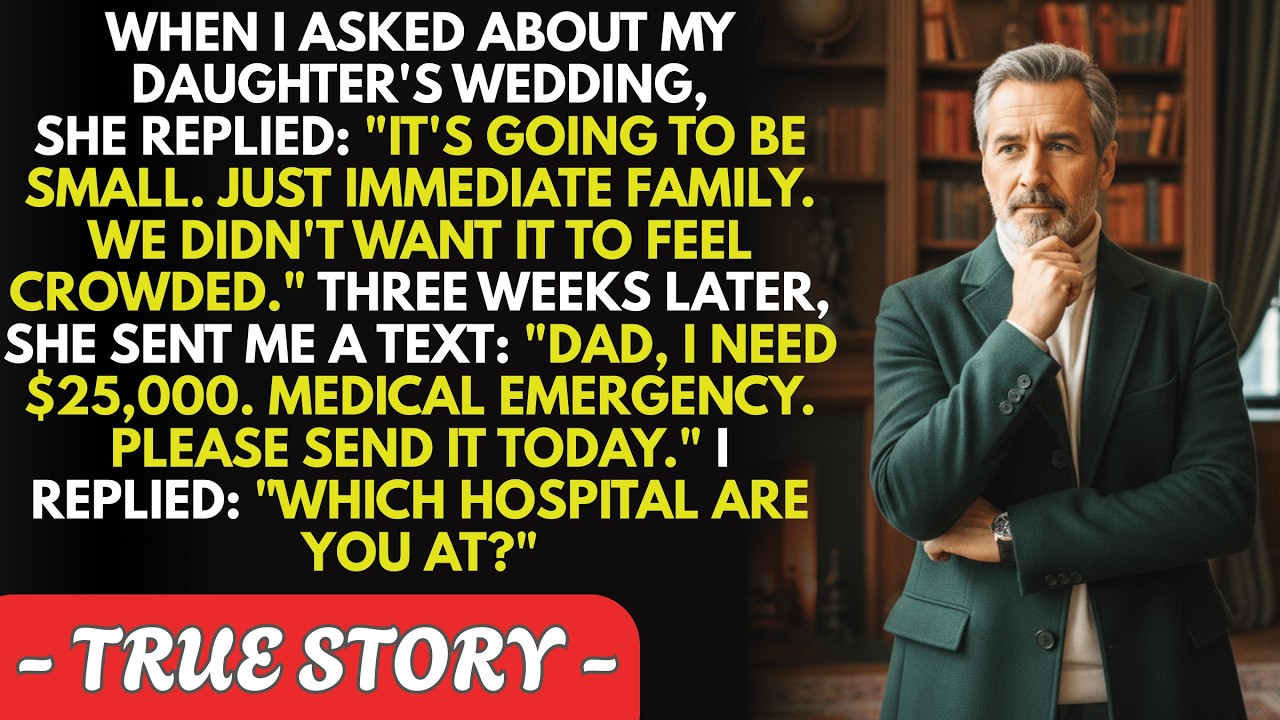 When I asked about my daughter's wedding, she replied: 