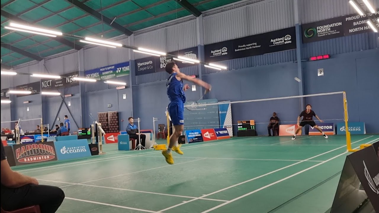 Takuma Obayashi vs Su Li yang nice angle badminton Victor Harbour international 2022