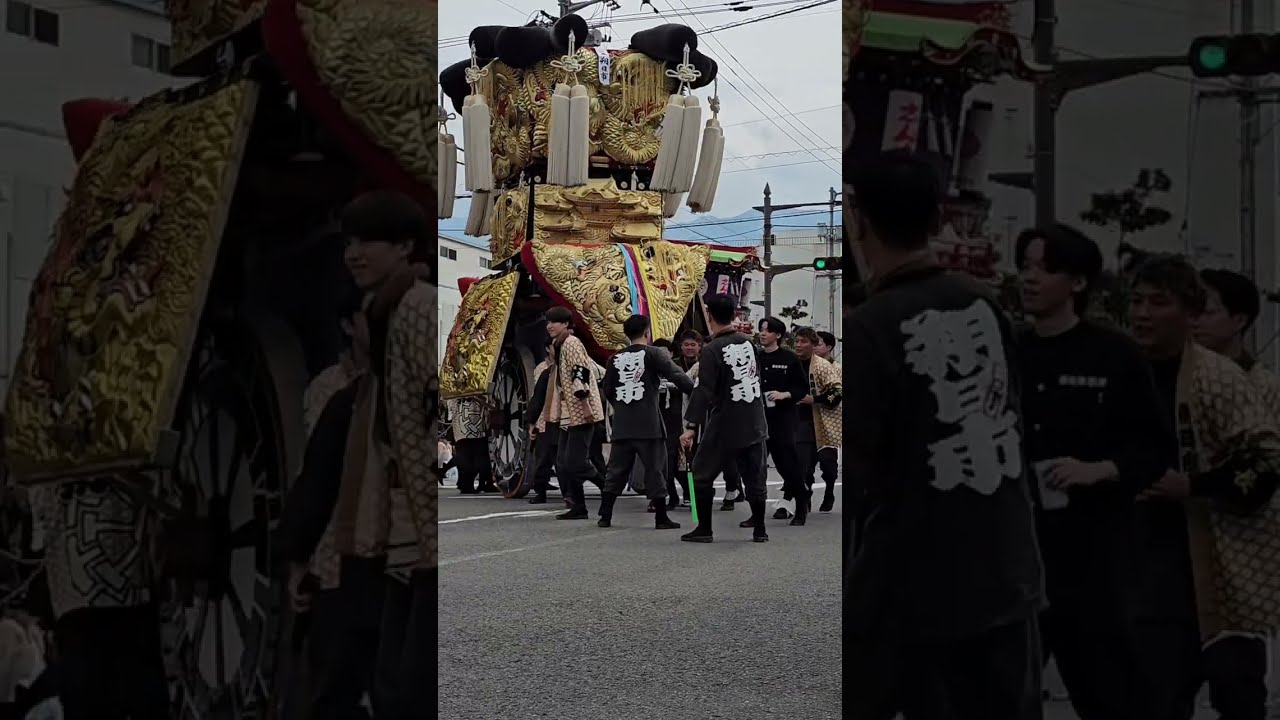 西条祭り2025玉津へ向かうだんじりを見送る朔日市みこし