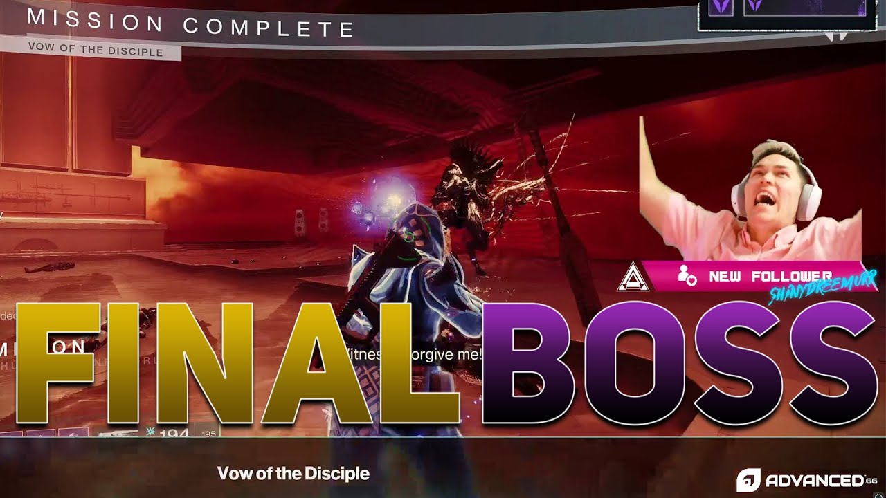 FINAL Encounter (Vow Of The Disciple) | Destiny 2 Witch Queen