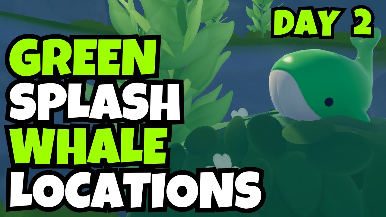 DAY 2 | Green Splash Whale Photo & Bubble Furniture Location | Whalefall Canyon Heartopia!