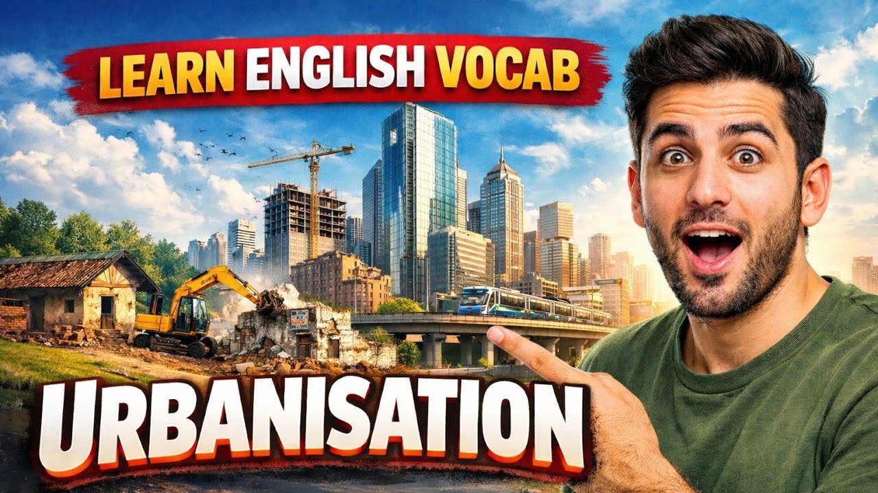 سابسکرایب+لایک=حمایت Learn Urbanisation Vocabulary | آموزش لغت انگلیسی  #englishlearning