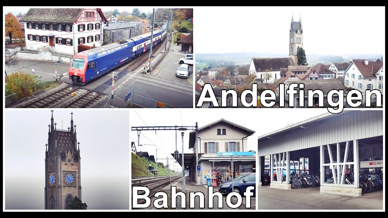 large bicycle shelter @ Train station / Bahn&uuml;bergang & Bahnhof Andelfingen, Kanton Z&uuml;rich, Schweiz
