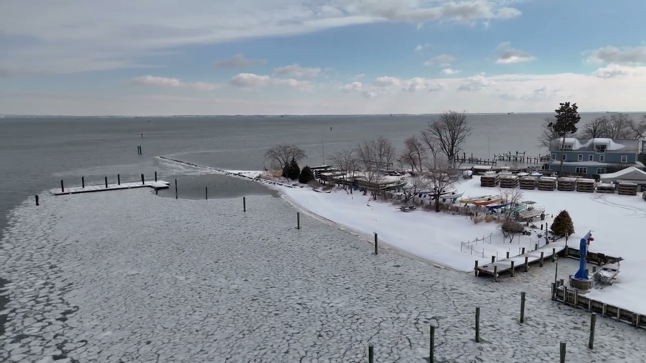 Annapolis Sailing School during the freeze of January 2026