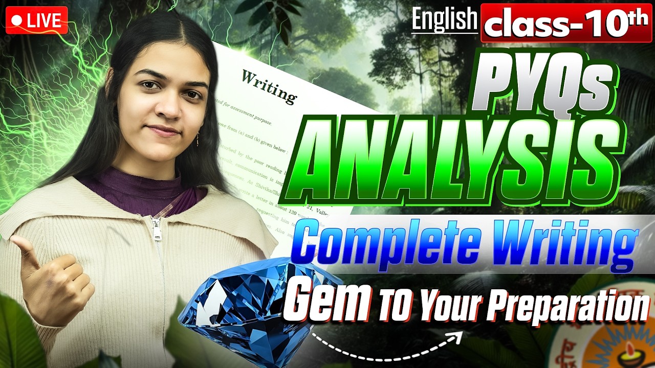 Don’t Lose Easy Marks! 🔥 Full Writing Section Revision LIVE | Class 10 English Boards