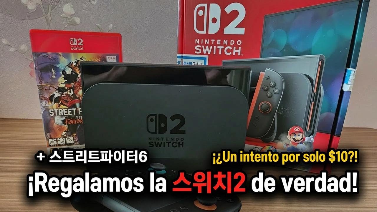 ¿De verdad regalamos un Nintendo Switch 2? Unboxing del paquete completo de Street Fighter 6 y más