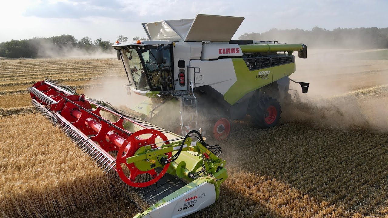 TOP D&Eacute;PART : MOISSON 2023 !!! | 2x CLAAS LEXION 8700 TT sur ce Gros Chantier de moisson !!!