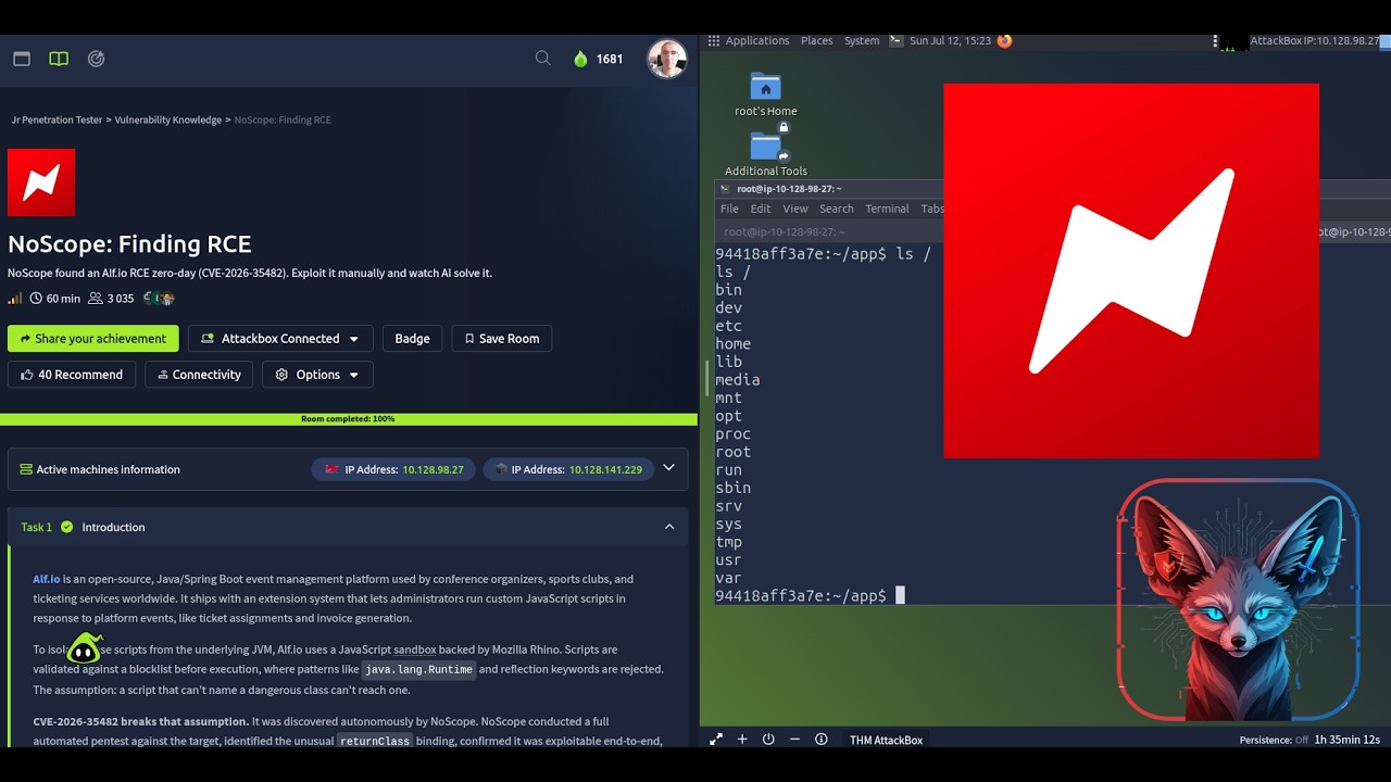 TryHackMe NoScope: Поиск RCE | Полное прохождение 2026