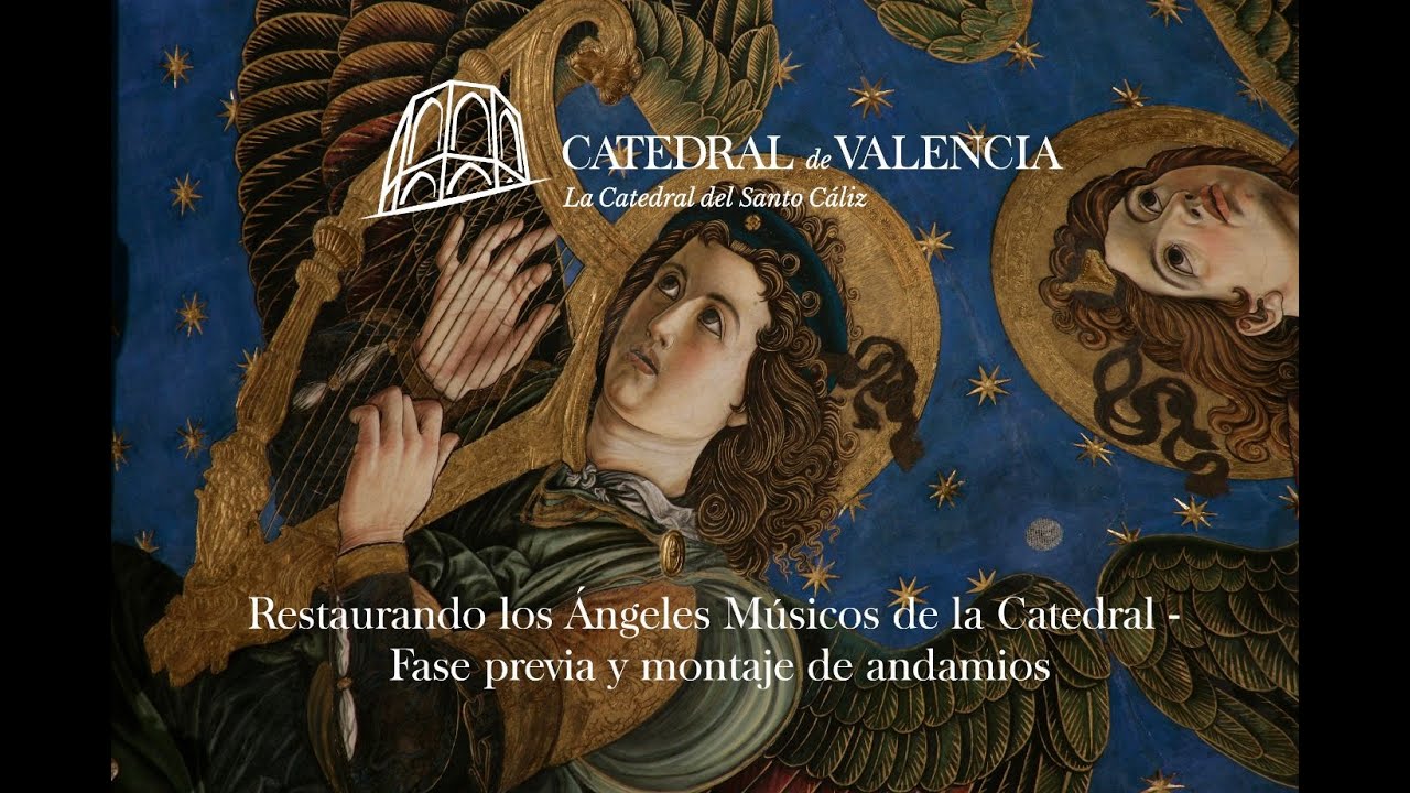 Restaurando los Ángeles Músicos de la Catedral de Valencia - Fase previa y montaje de andamios