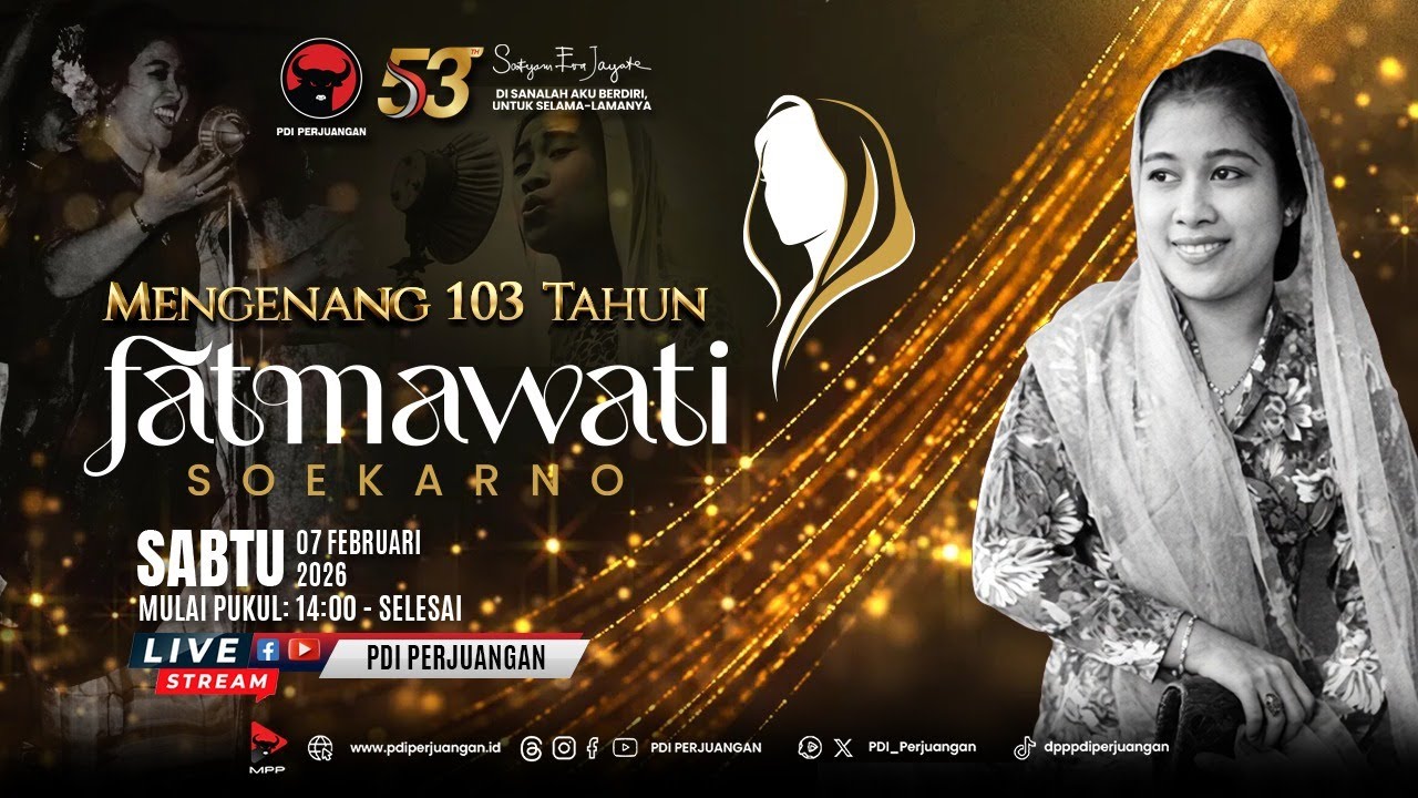 🔴 LIVE Mengenang 103 tahun Fatmawati Soekarno