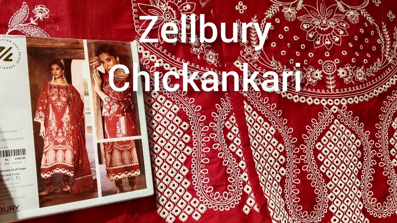 Zellbury new chickankari collection 💞 zellbury new lawn unstitched collection ❤️ zellbury sale price