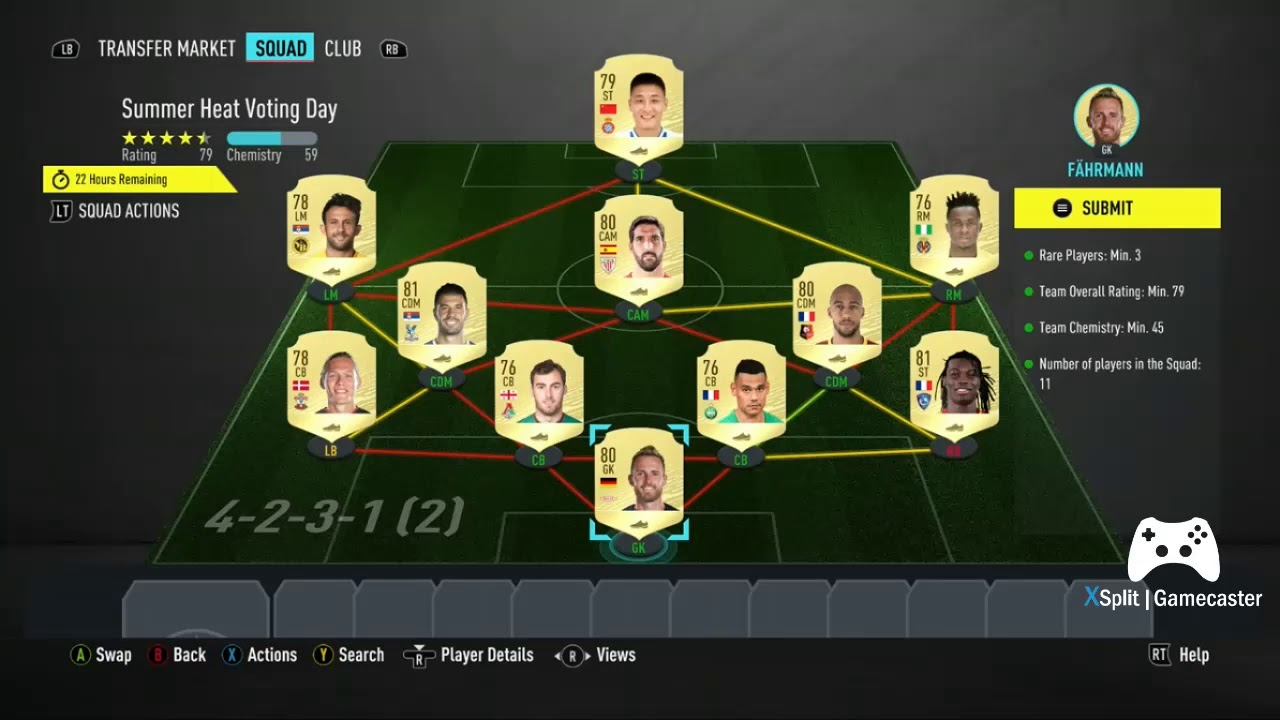 HOW TO COMPLETE THE NEW FIFA 20 SUMMER HEAT VOTING DAY SBC!!!