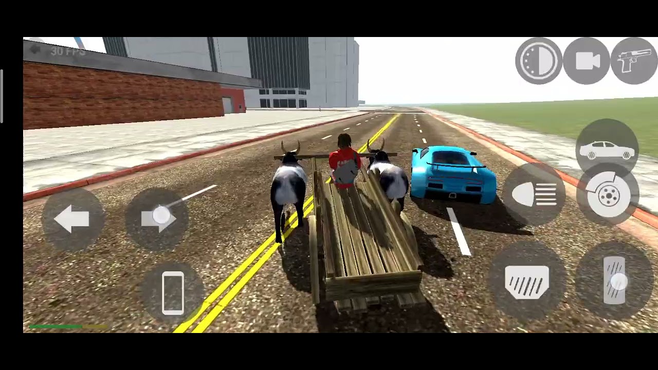 Indian bike game driving bullcart 😂 guys please do subscribe like and comment share 🥰
