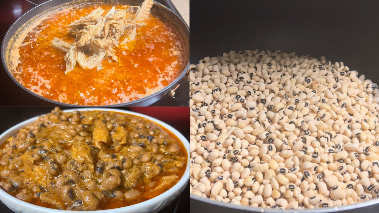 CUISINE CONGOLAISE : MBUENGI / HARICOTS BLANC / BLACK EYED RECIPE