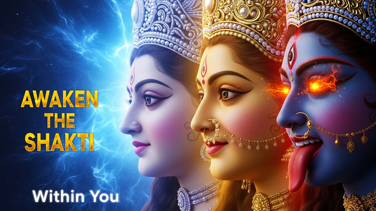 TRIDEVI MANTRA POWER 🔥 Saraswati Lakshmi Kali Mool Mantra for Wisdom, Abundance & Protection