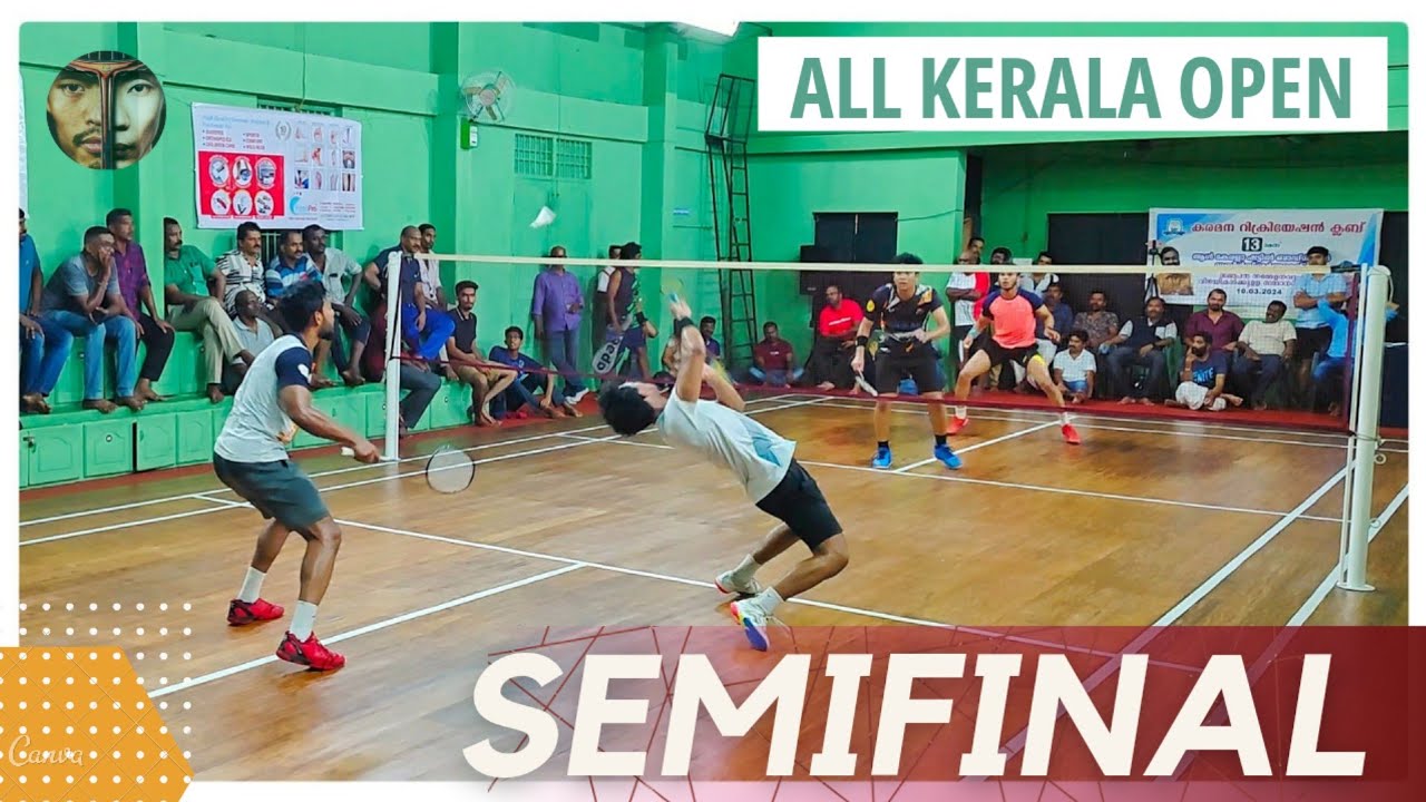 ADHIN/KAMAL VS SHYAMPRASAD/ROGIN:KRC ALL KERALA OPEN BADMINTON TOURNAMENT 2024