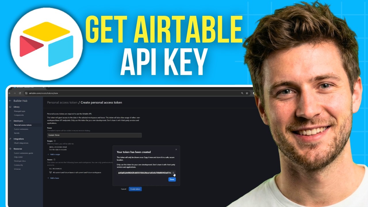 Как получить API-ключ Airtable
